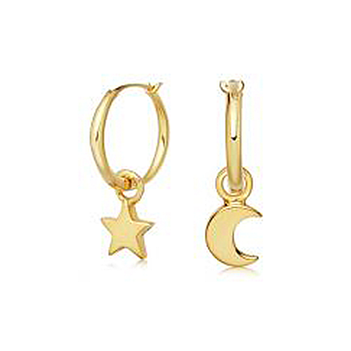 Star Charm Hoops